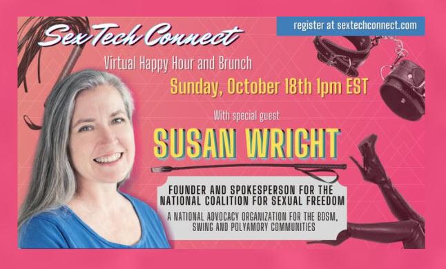 NCSF’s Susan Wright to Guest on Sunday’s ‘Sex Tech Connect’