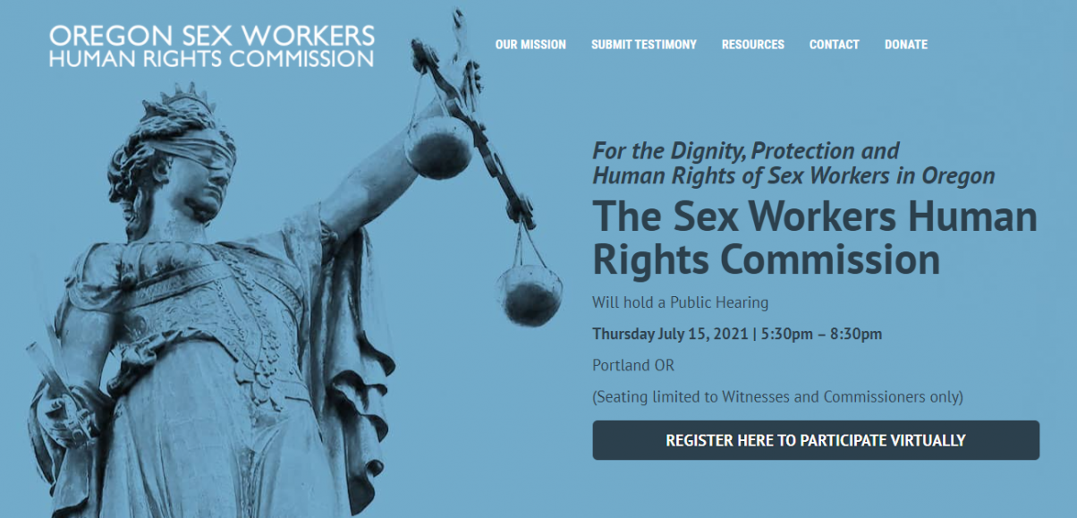 For the Dignity, Protection and Human Rights of Sex Workers in Oregon