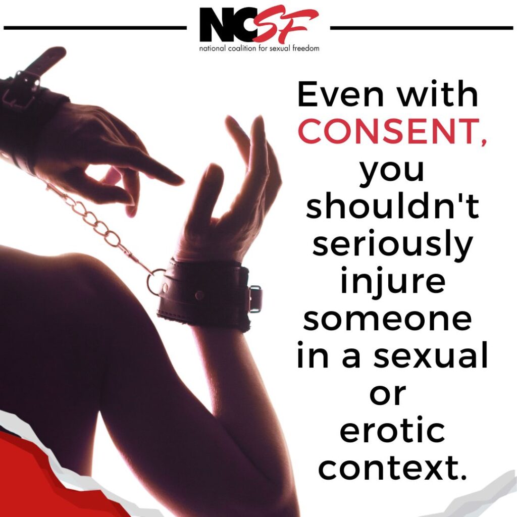 Even with Consent, you shouldn't seriously injure anyone