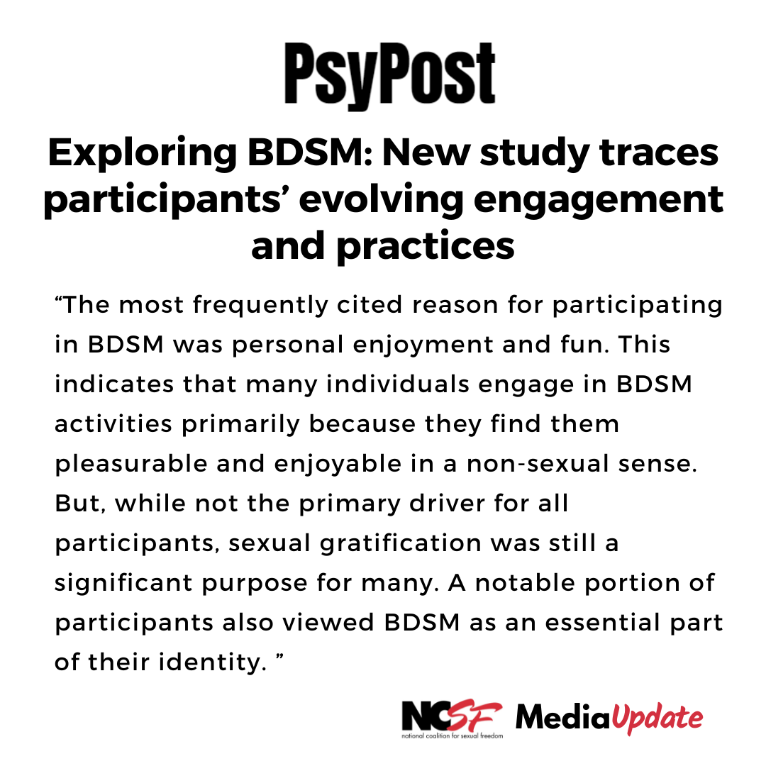 Exploring BDSM: New study traces participants’ evolving engagement and practices