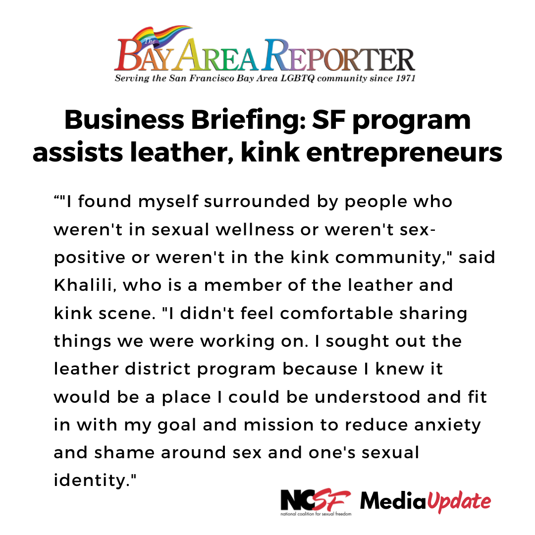 Business Briefing: SF program assists leather, kink entrepreneurs