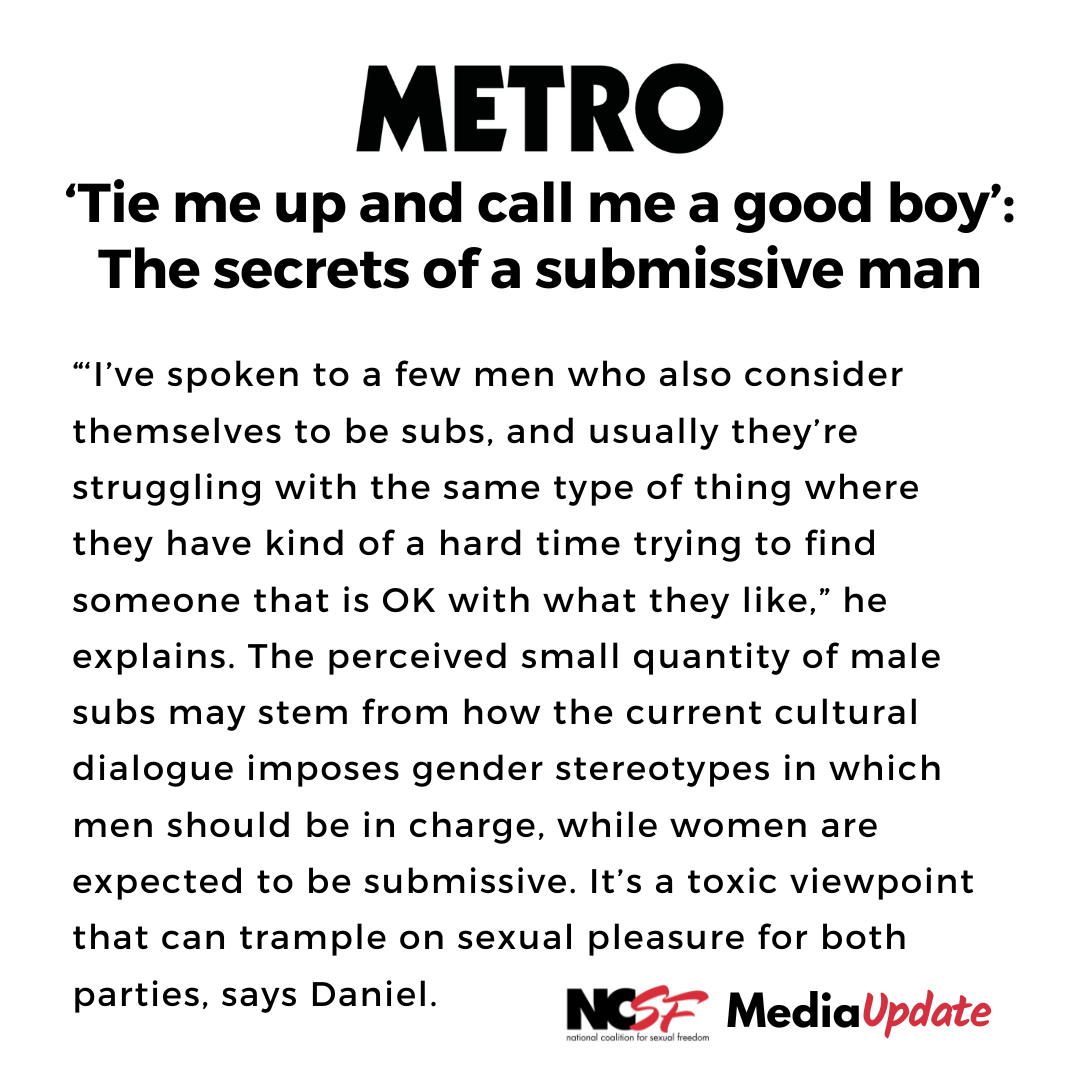 ‘Tie me up and call me a good boy’: The secrets of a submissive man