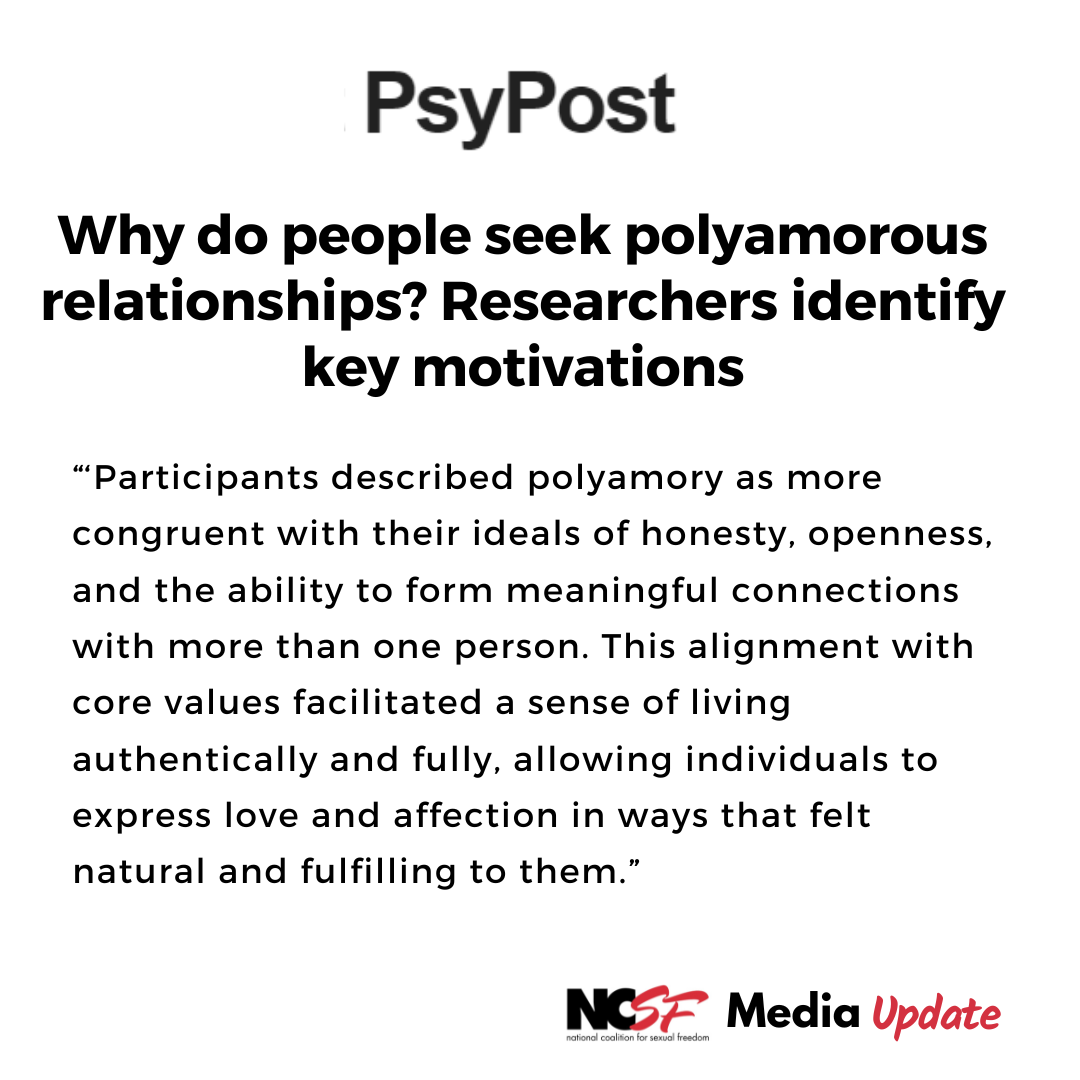 Why do people seek polyamorous relationships? Researchers identify key motivations