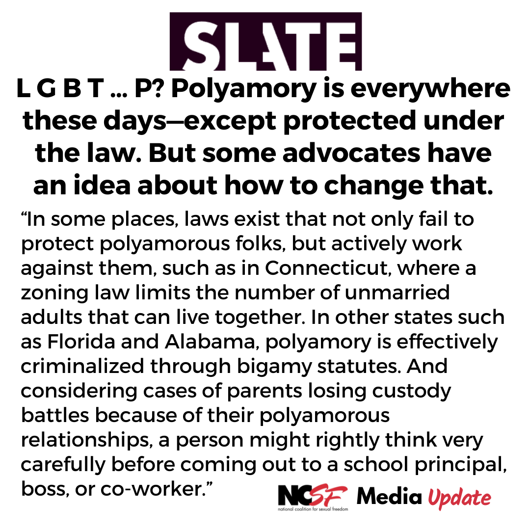 L G B T … P? Polyamory is everywhere these days—except protected under the law. But some advocates have an idea about how to change that.