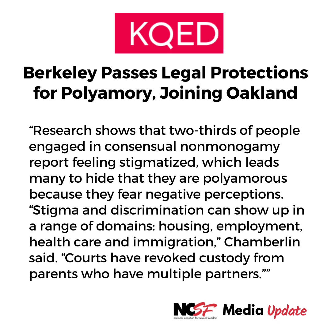 Berkeley Passes Legal Protections for Polyamory, Joining Oakland