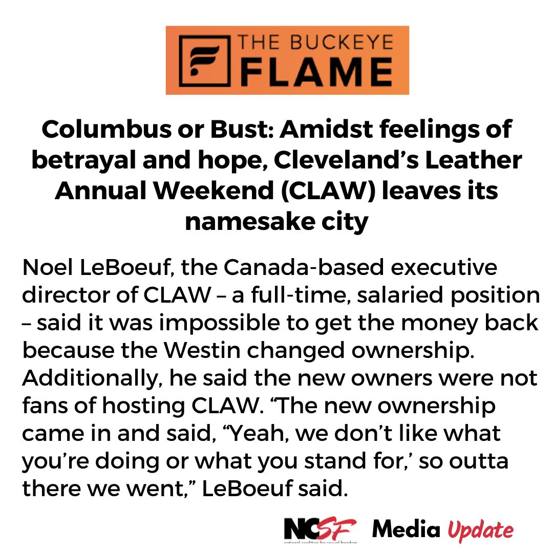 Columbus or Bust: Amidst feelings of betrayal and hope, Cleveland’s Leather Annual Weekend (CLAW) leaves its namesake city