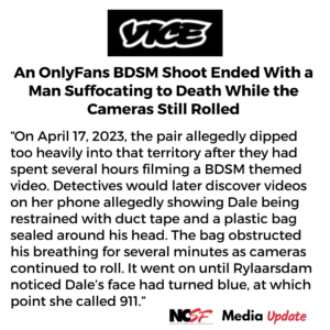 An OnlyFans BDSM Shoot Ended With a Man Suffocating to Death While the Cameras Still Rolled