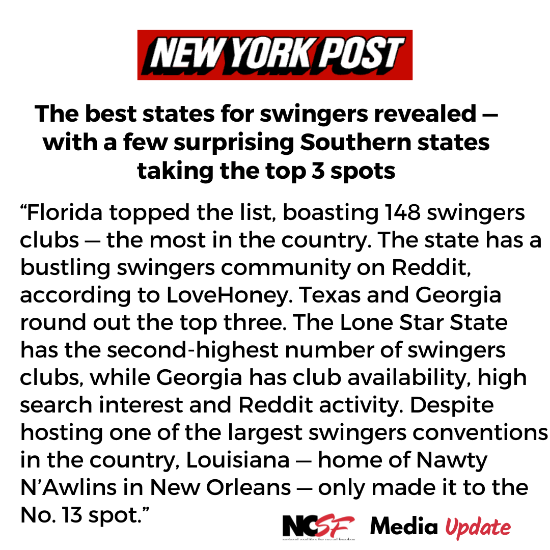 The best states for swingers revealed — with a few surprising Southern states taking the top 3 spots
